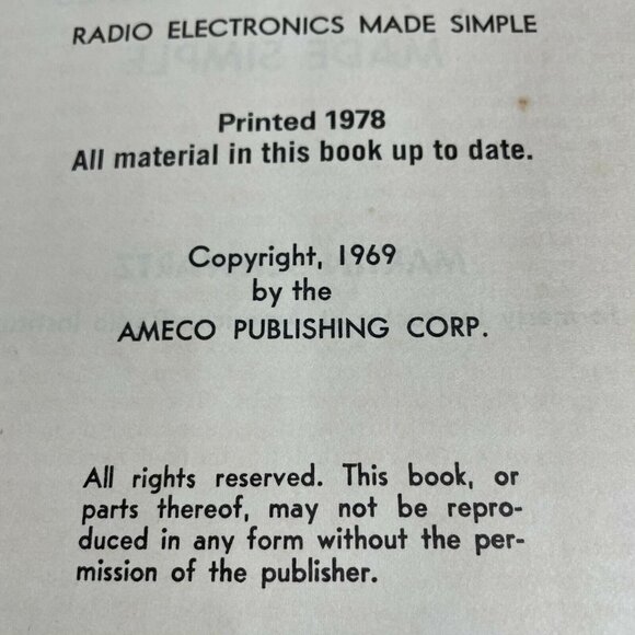 Radio Electronics Made Simple Martin Schwartz 1978 Paperback u - Picture 6 of 7